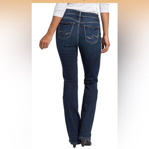 Silver Slim Mid Rise Boot Cut 26x33